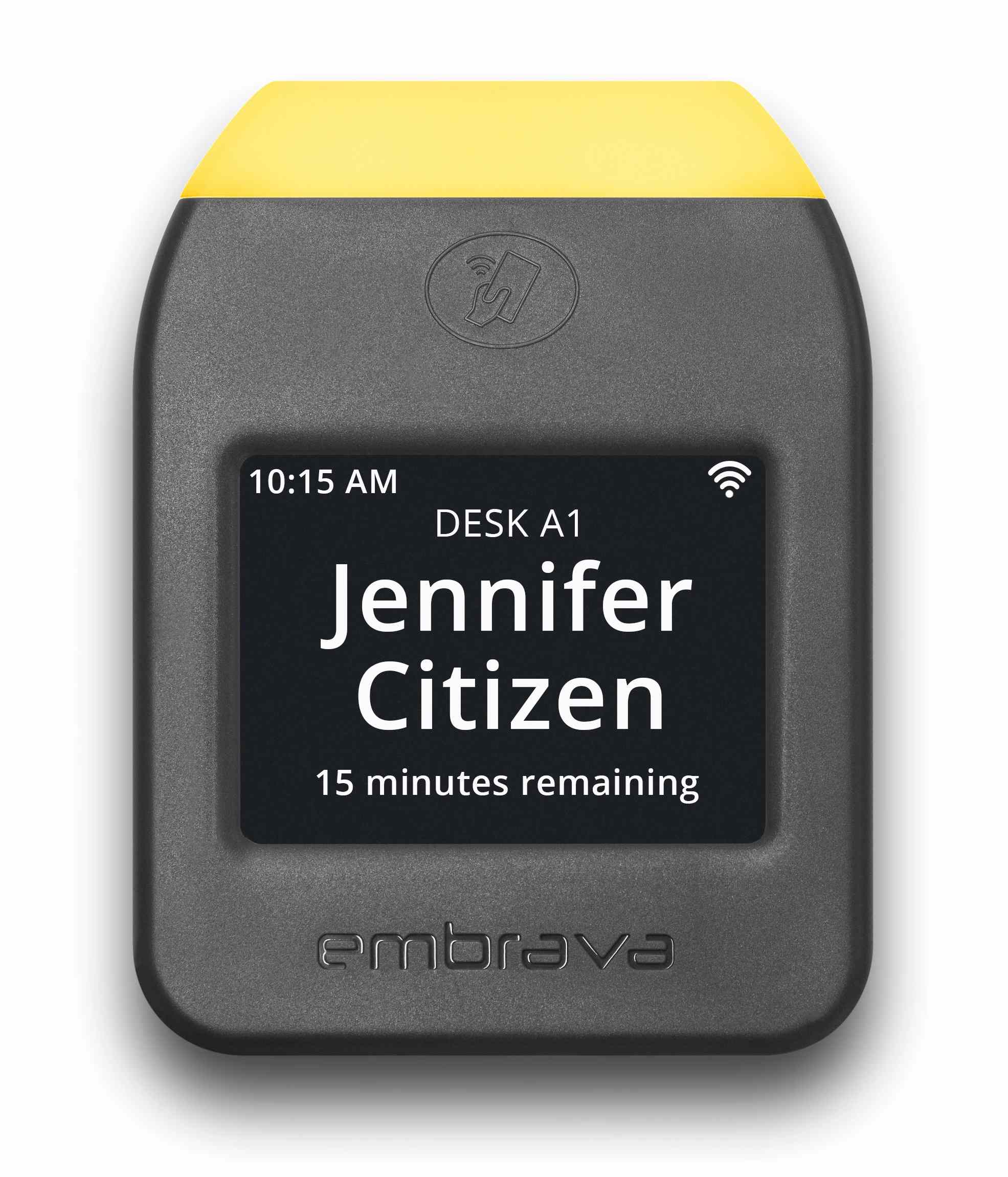 How Embrava Desk Sign helps with Office Hoteling Call One, Inc